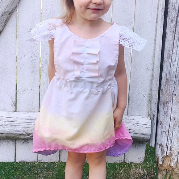 Size 2T handmade hand-dyed dress - Picture 5 of 8